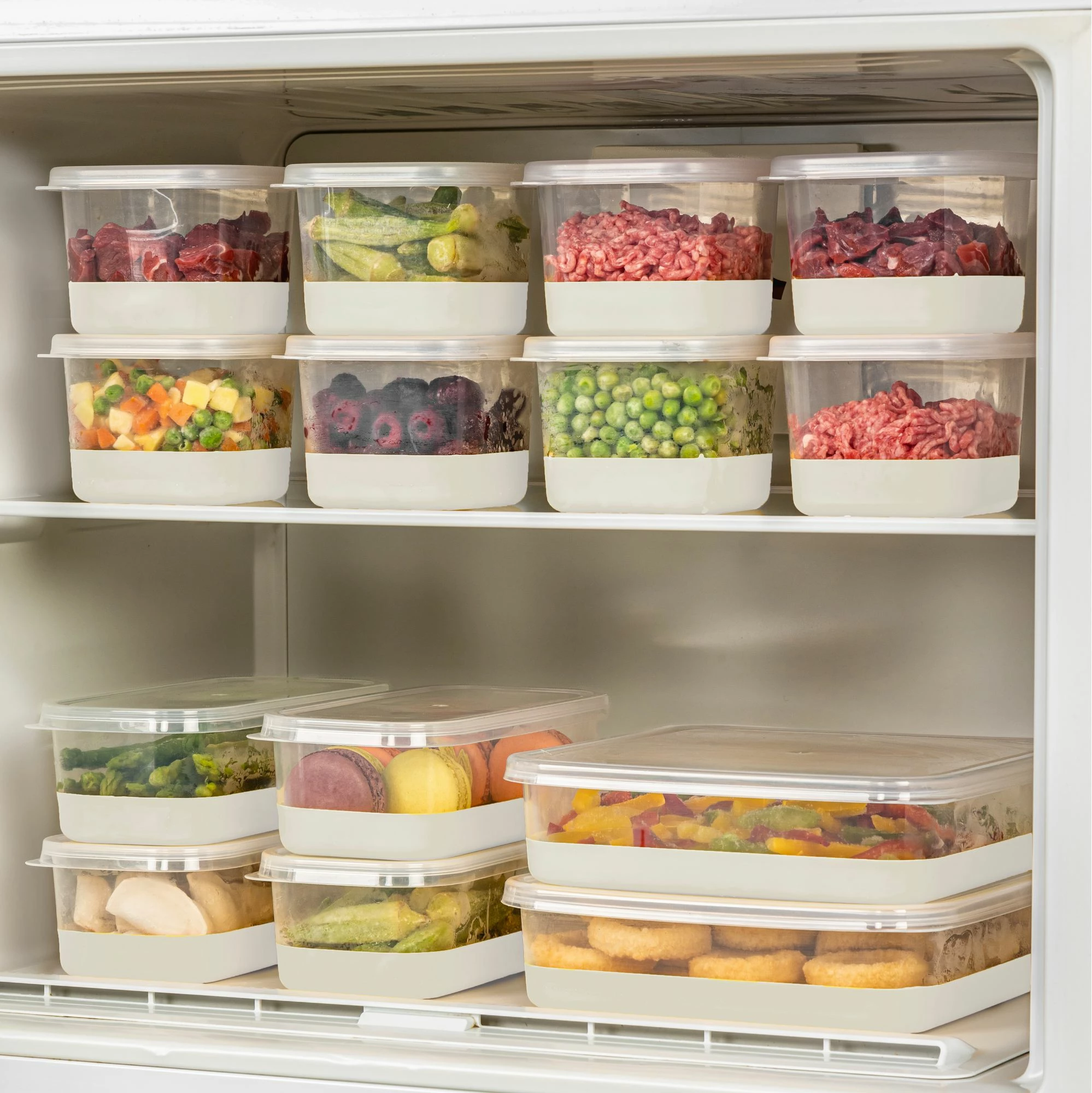 Set organizues për frigorifer (14 copë), Hermia, 8A4B2C, ngjyrë gri