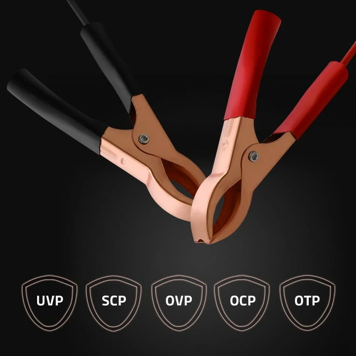 Karikues inteligjent mikroprocesorik Qoltec 52492, 12V, 2A, funksion rigjenerimi qelizash, LCD, i zi