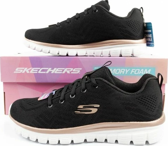 Atlete për femra Skechers, të zeza