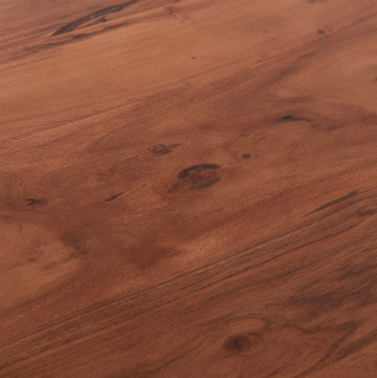 Tavolinë ngrënieje Montana, dru akacie, këmbë të bardha, 160x90x77cm