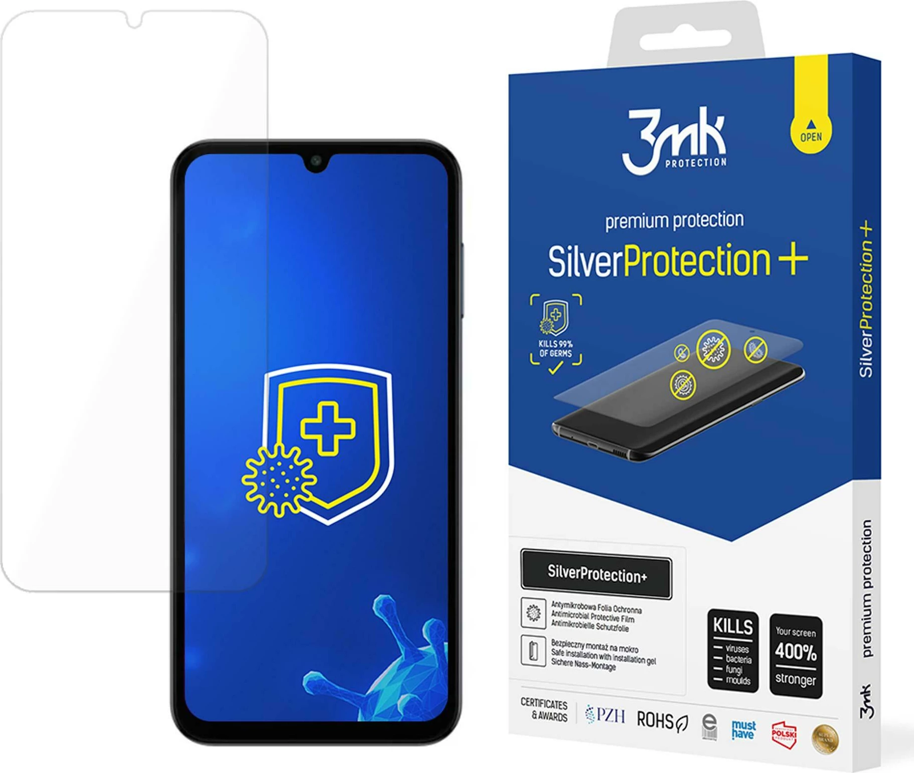 Folje mbrojtëse për ekran, 3mk Protection SilverProtection+ për Samsung Galaxy M15 5G