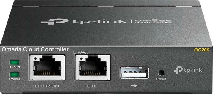 Kontroller cloud rrjeti, TP-Link Omada OC200, 100 Mbps, 2x RJ45, PoE, e zezë