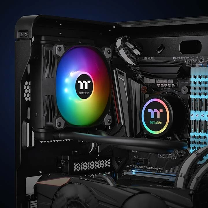 Ftohës uji Thermaltake Water 3.0 120 ARGB Sync, all-in-one, 1x120mm, multi-color