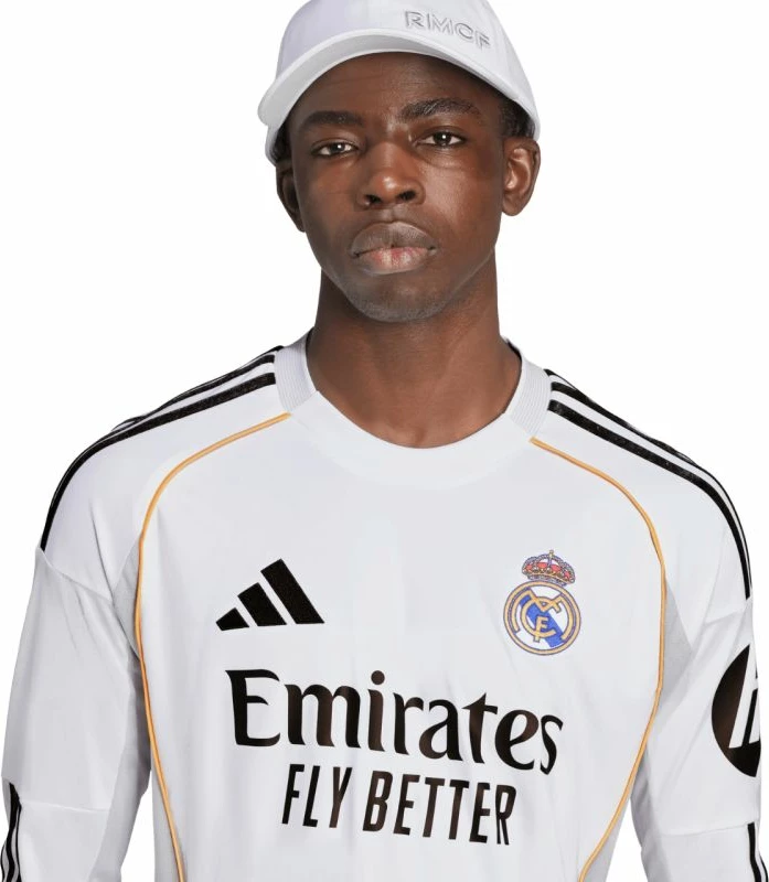 Fanellë e gjatë për meshkuj adidas Real Madrid 25/26, e bardhë