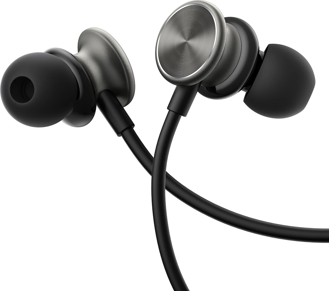 Kufje me tela Joyroom JR-EW03, in-ear, 1.2m, mikrofon, gri e errët