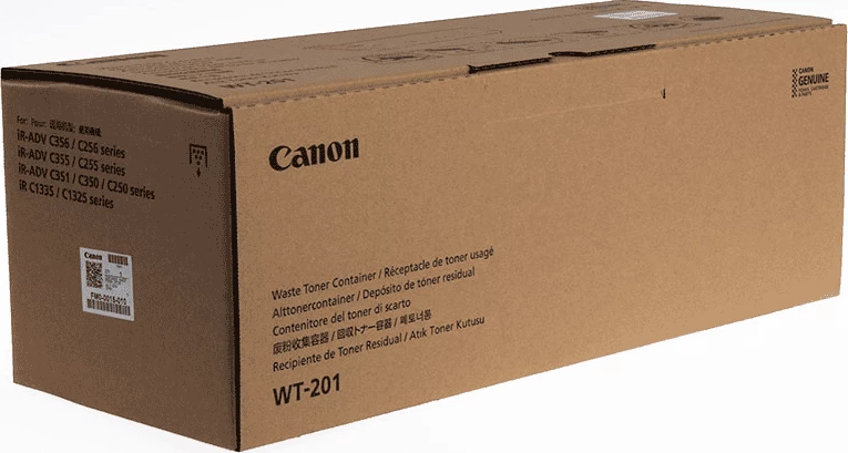 Kuti mbeturinash toneri Canon WT-201, kapacitet 30,000 faqe, MPN FM0-0015-000, pa ngjyrë