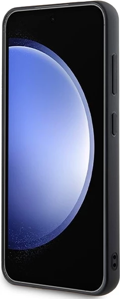 Mbështjellës Karl Lagerfeld Rhinestone Metal Logo për Samsung Galaxy S24+, i zi