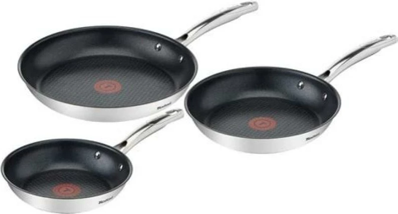 set tiganësh, Tefal, Duetto+ G732S3, 20/24/28 cm, set 3 copë, e zezë