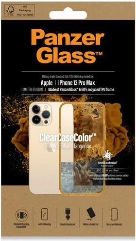 Mbështjellës PanzerGlass ClearCase për iPhone 13 Pro Max, Transparent Yellow