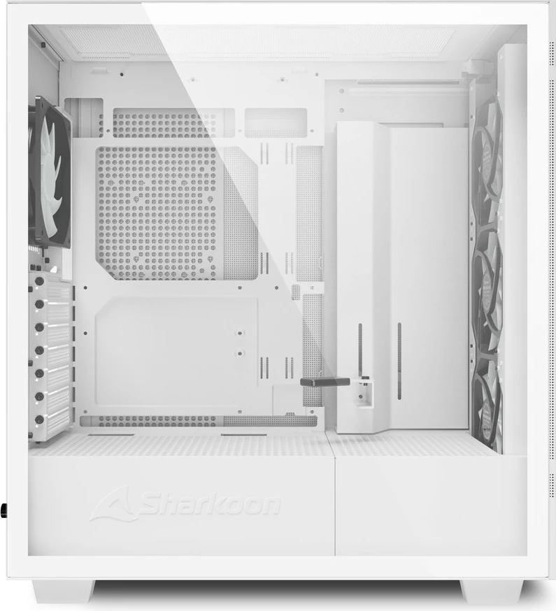 Kasë Sharkoon Rebel C50 RGB midi, e bardhë