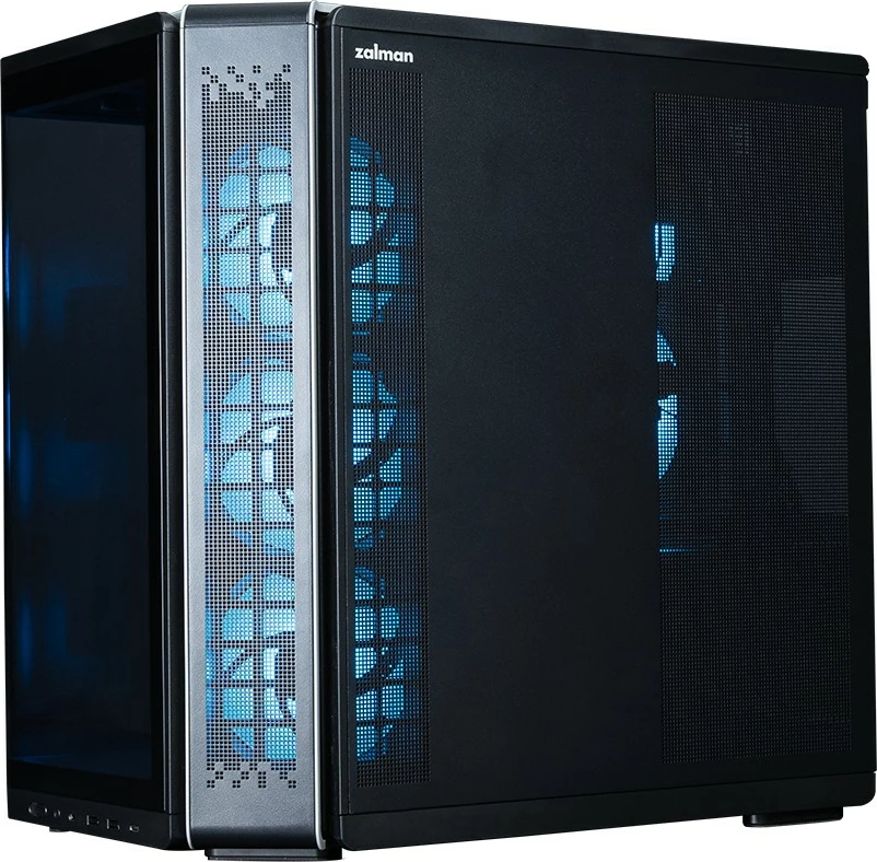 Kasë Zalman P60 Black Mid-Tower, ATX/Micro ATX/Mini ITX, 5x ARGB ventilatorë, USB Type-C, panel xhami, e zezë