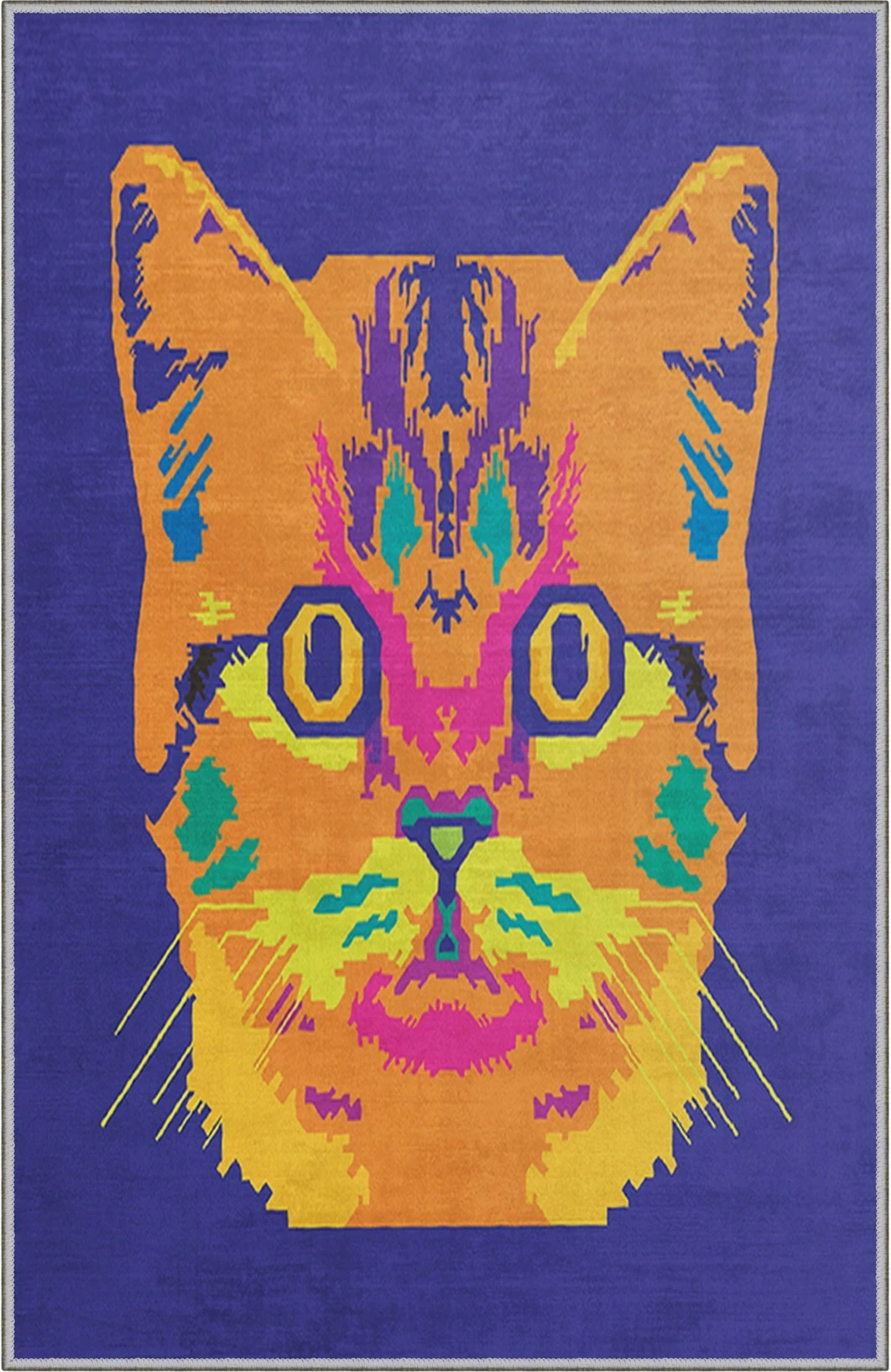 Qilim shumëngjyrësh me mace, 180x280cm, KHMFESTO033KEÇE