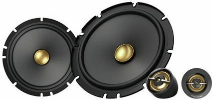 Altoparlantë Pioneer TS-A1601C set, për makinë, ngjyrë e zezë/artë