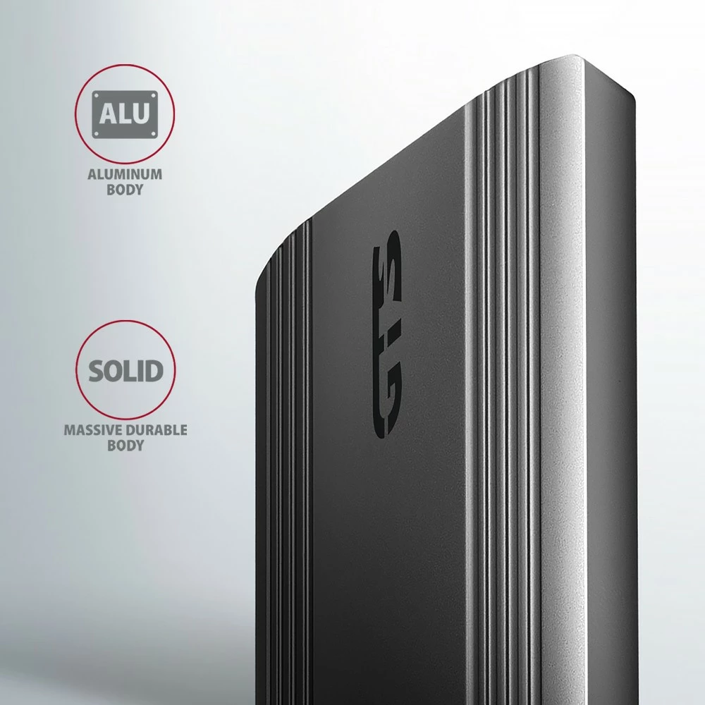 Kasë e jashtme AXAGON EEM2-GTS2 për SSD M.2 NVMe & SATA, USB-C 3.2 Gen 2, e zezë