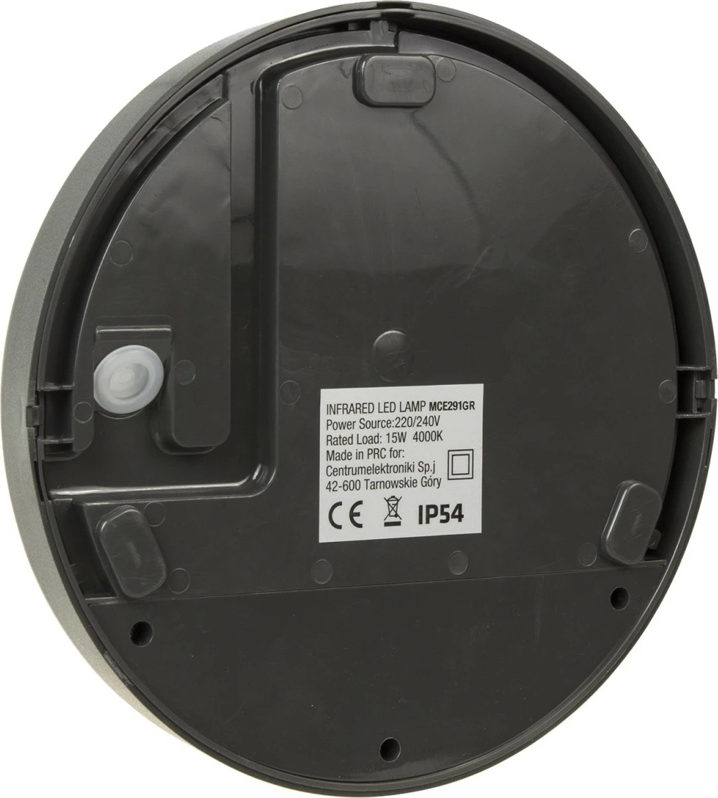 llampë LED me sensor lëvizjeje Maclean MCE291 GR 15 W 1100 lm 4000 K IP54 gri