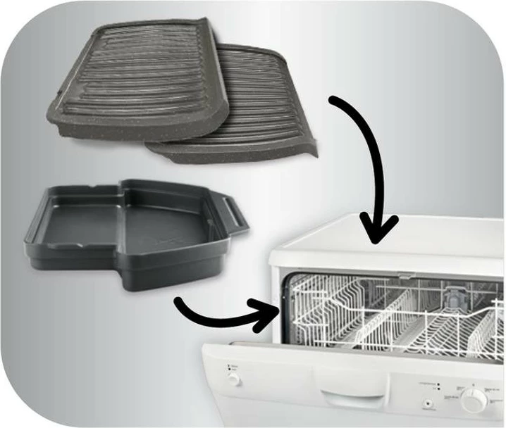 Grill elektrik Tefal GC705816, Touch, 600 cm², Ngjyrë e zezë