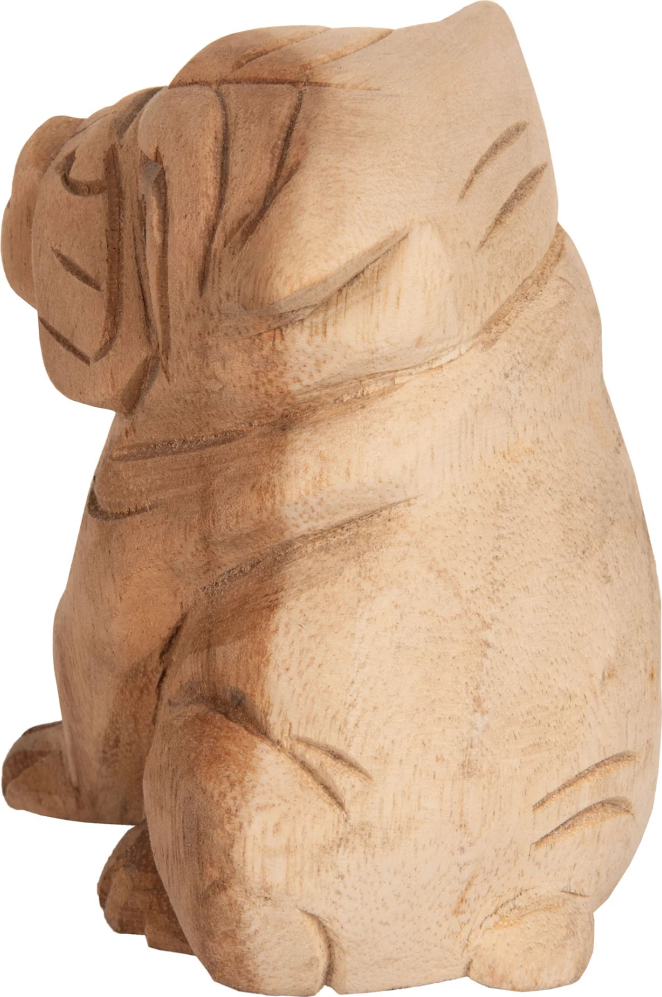 Dekor për dysheme DOZER FH7923 bulldog dru suar ngjyrë natyrale 9x8x12H cm