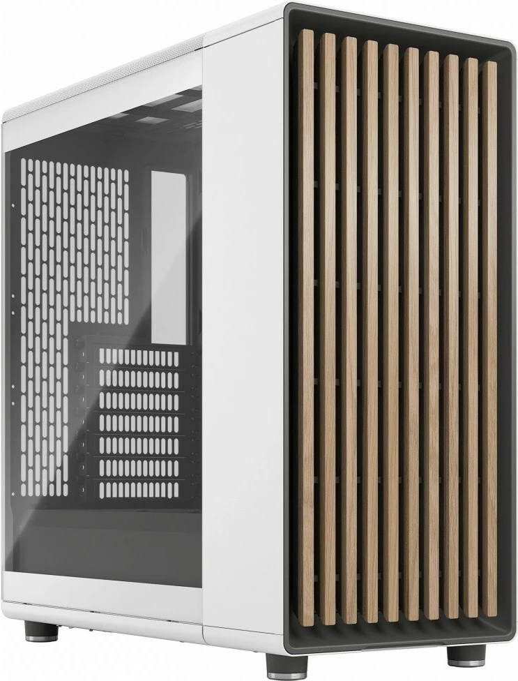 Kasë Fractal Design North Chalk White TG Clear Tint, ATX, xham i temperuar, e bardhë