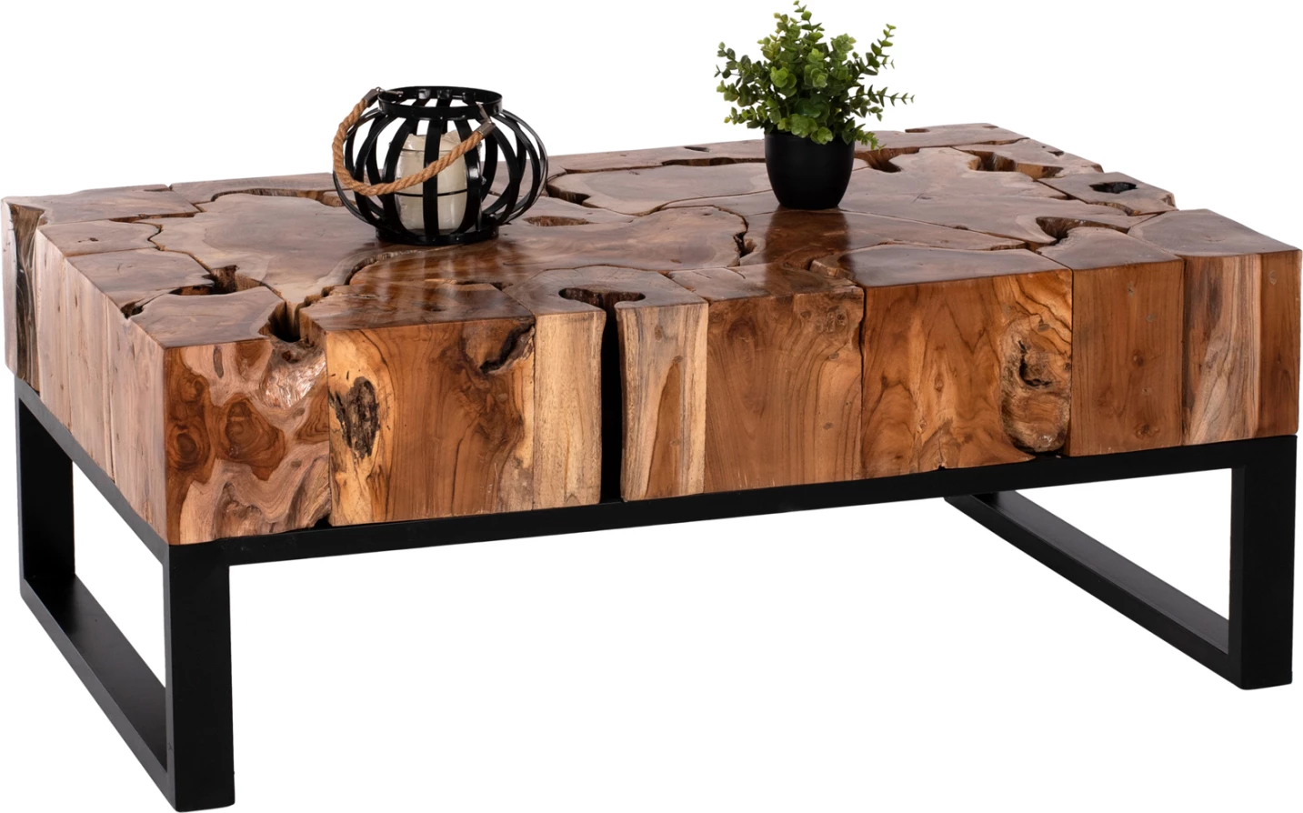 Tavolinë për kafe FB99355 drejtkëndëshe, dru teak natyral, 120x70x48H