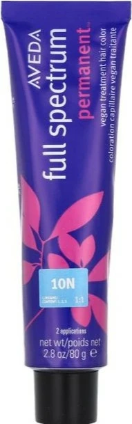 Bojë flokësh permanente vegane për femra Aveda Full Spectrum 10N, 80g
