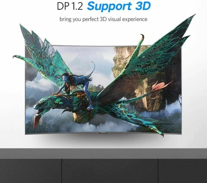 Kabllo DisplayPort UGREEN 10245, DP 1.2, 1.5 m, 4K@60Hz, mashkull-në-mashkull, e zezë, BOX