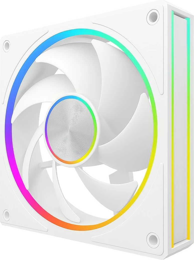Ventilator kasë kompjuteri, MODECOM, VOLCANO LOOP 120 ARGB FAN-LOOP-120S-ARGB-200, 120 mm 4-pin ARGB, i bardhë