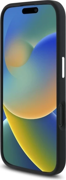 Mbështjellës Mercedes AMG Silicone Graphics MagSafe për iPhone 16, i zi