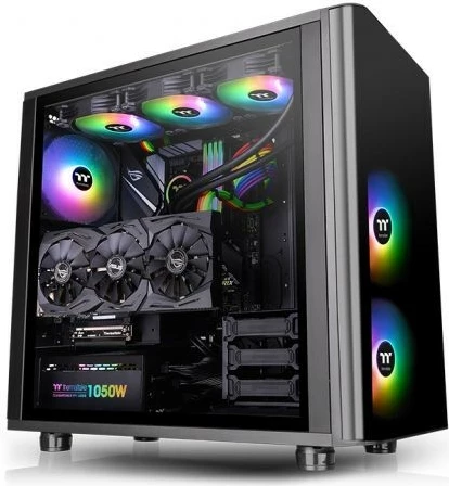 Kasë Thermaltake View 31 ARGB Tempered Glass, Midi Tower, e zezë