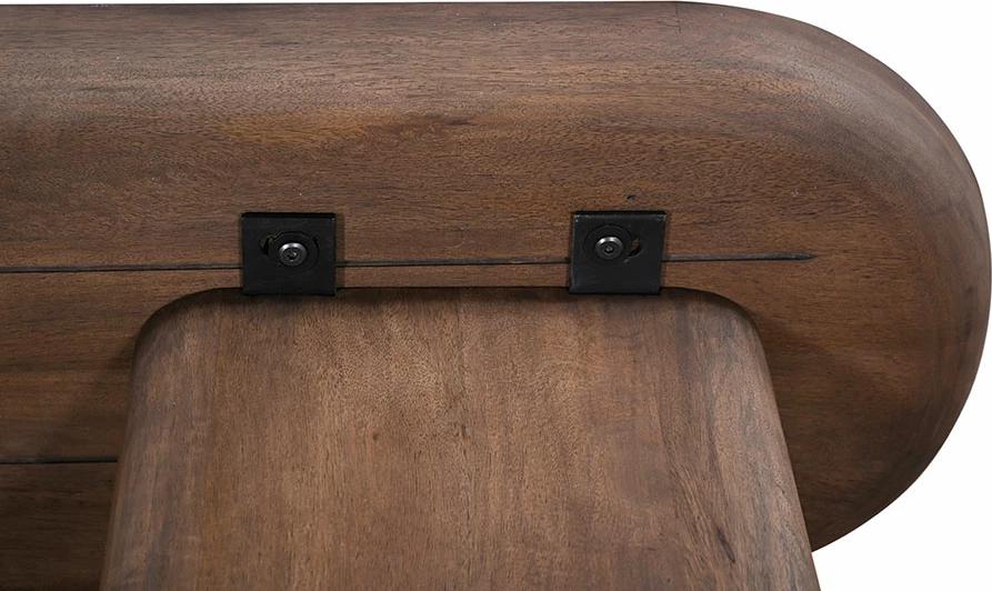 Konsol SAVY, ngjyrë arre, gur i gjelbër, 120x40x76cm