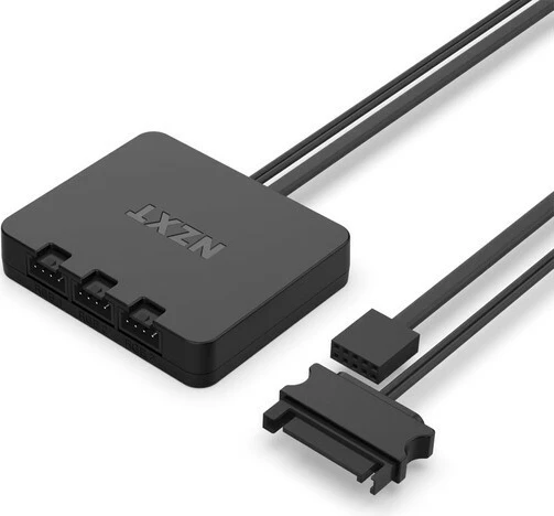 Set ventilatorë kasë NZXT F120 RGB, 120mm, 3 copë, Bardhë