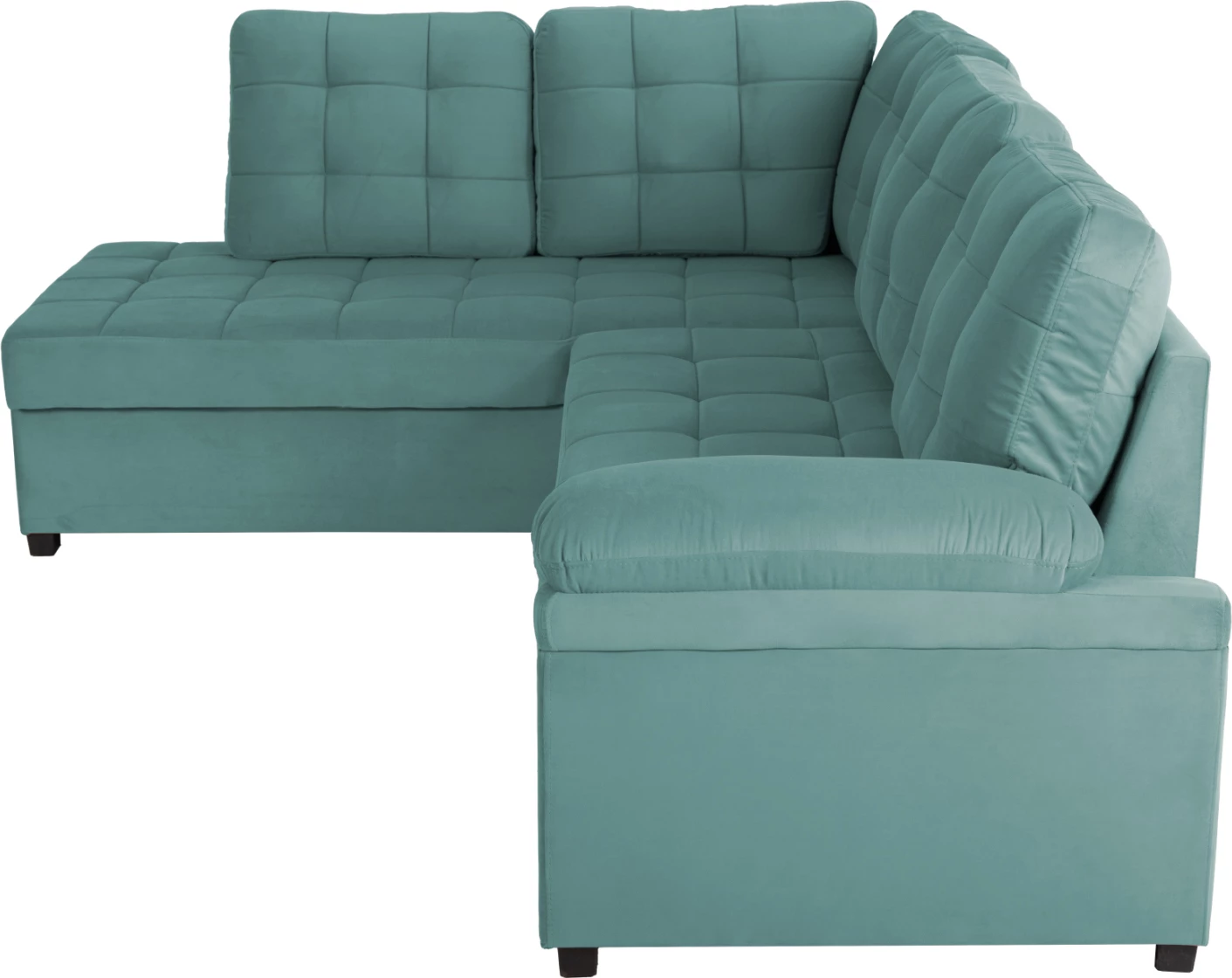 Kënd divan shtrat JADE FH3144.04L kadife jeshile deti 250x80-180x73-88Hcm