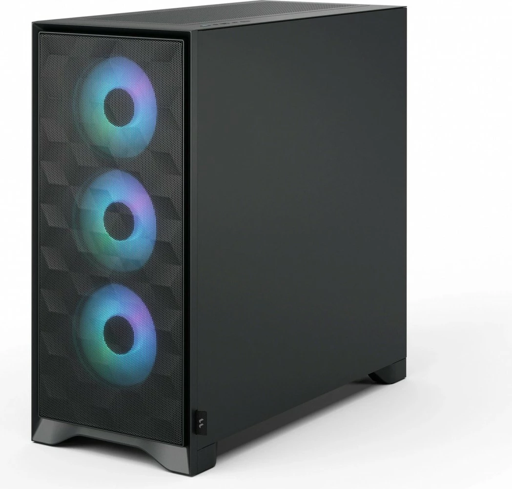 Kasë Fractal Design Pop 2 Air FD-C-POA2A-03, Midi Tower ATX, x3 120mm RGB, panel anësor xham i temperuar (TG), USB-C, e zezë