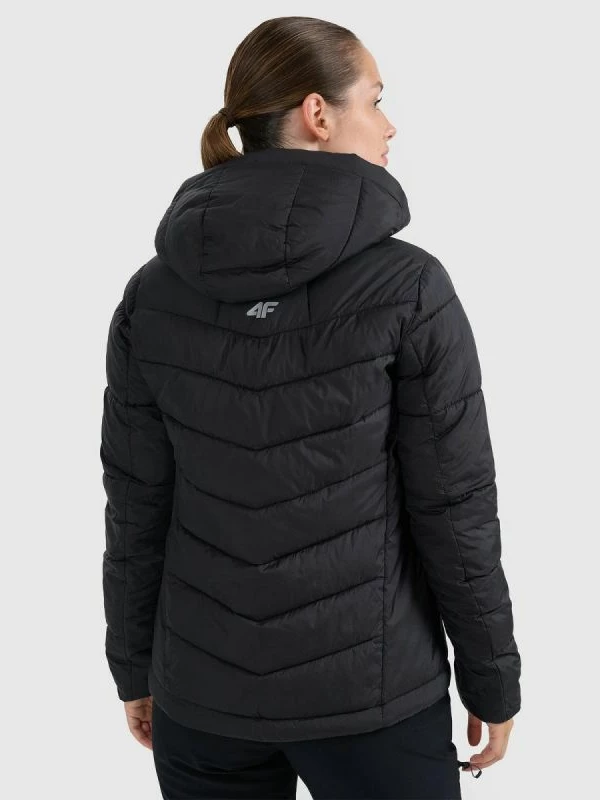 Jakne trekking për femra 4f, gri