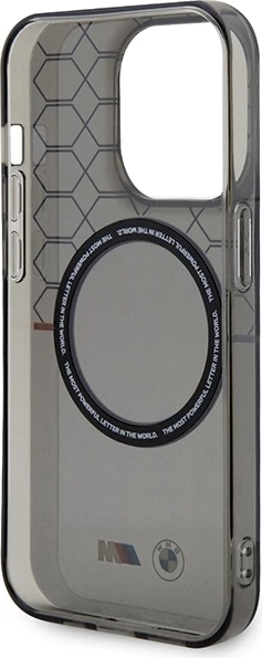 Mbështjellës BMW Pattern MagSafe për iPhone 13 Pro Max, Gri