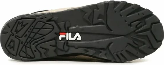 Këpucë Fila Grunge II Mid për femra, ngjyrë bezh dhe e zezë