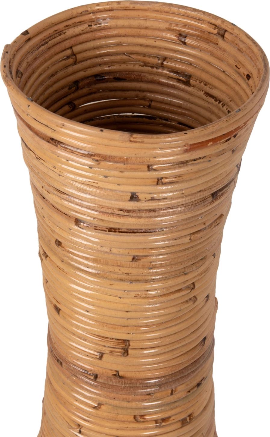 Vazo dekorative për dysheme, rattan natyral, FH7852, Φ30x100H cm