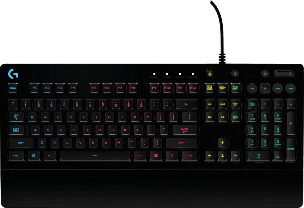 Tastierë gaming, Logitech, G213 Prodigy / 920-008087, GER layout, me ndriçim RGB, me kabllo, e zezë
