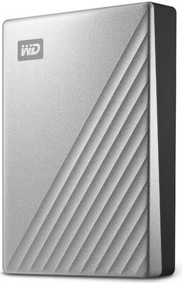 Hard disk Western Digital My Passport Ultra, 1 TB, USB Type-C, Ngjyrë zezë, argjendtë