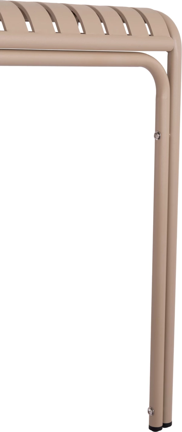 Tavolinë katrore për jashtë, alumin, ngjyrë shampanje, RACHEL FH6338.04, 80x80x76cm