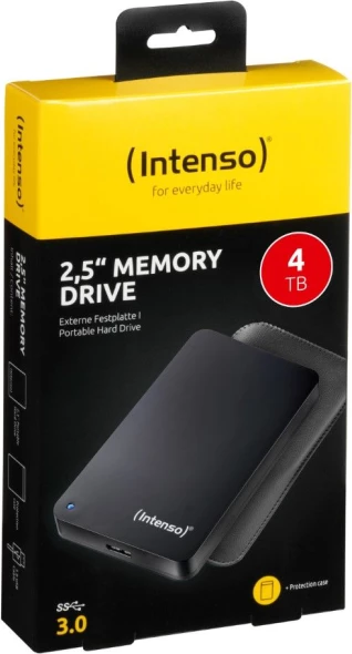 Hard disk i jashtëm Intenso Memory Case MPN 6021512, 4TB 2.5" USB 3.0, i zi