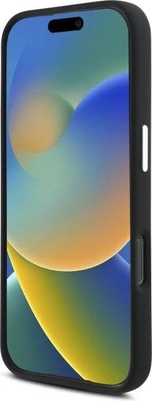 Mbështjellës silikoni AMG Mercedes për iPhone 16 Pro Max, MagSafe, Zi