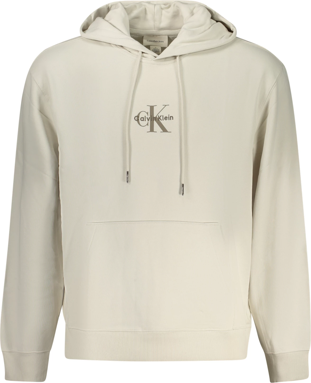 Duks për meshkuj Calvin Klein zip-up, bezhë
