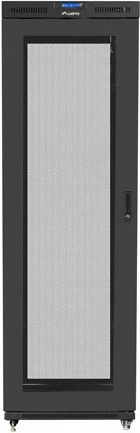 Kasë rack LANBERG 19" 47U 800x1000mm, me derë të perforuar, LCD, e zezë