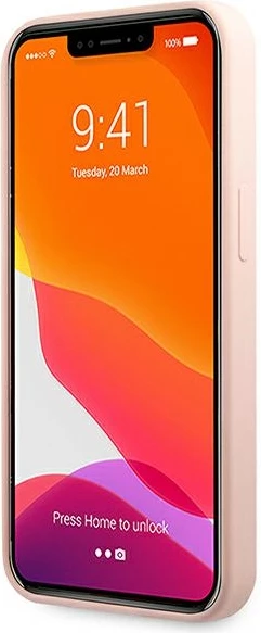 Mbështjellës Karl Lagerfeld Silicone Karl's Head për iPhone 13 Pro/13, Rozë e lehtë