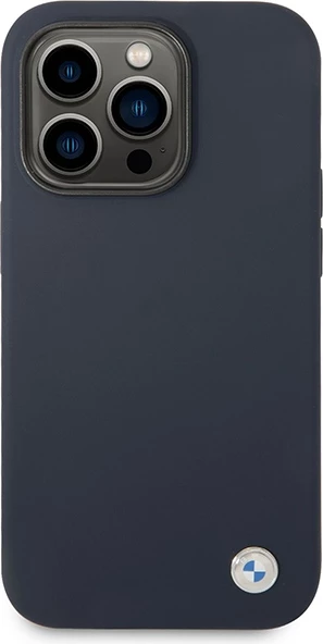Mbështjellës BMW BMHMP14XSILNA për iPhone 14 Pro Max 6.7", silikon, MagSafe, navy blue