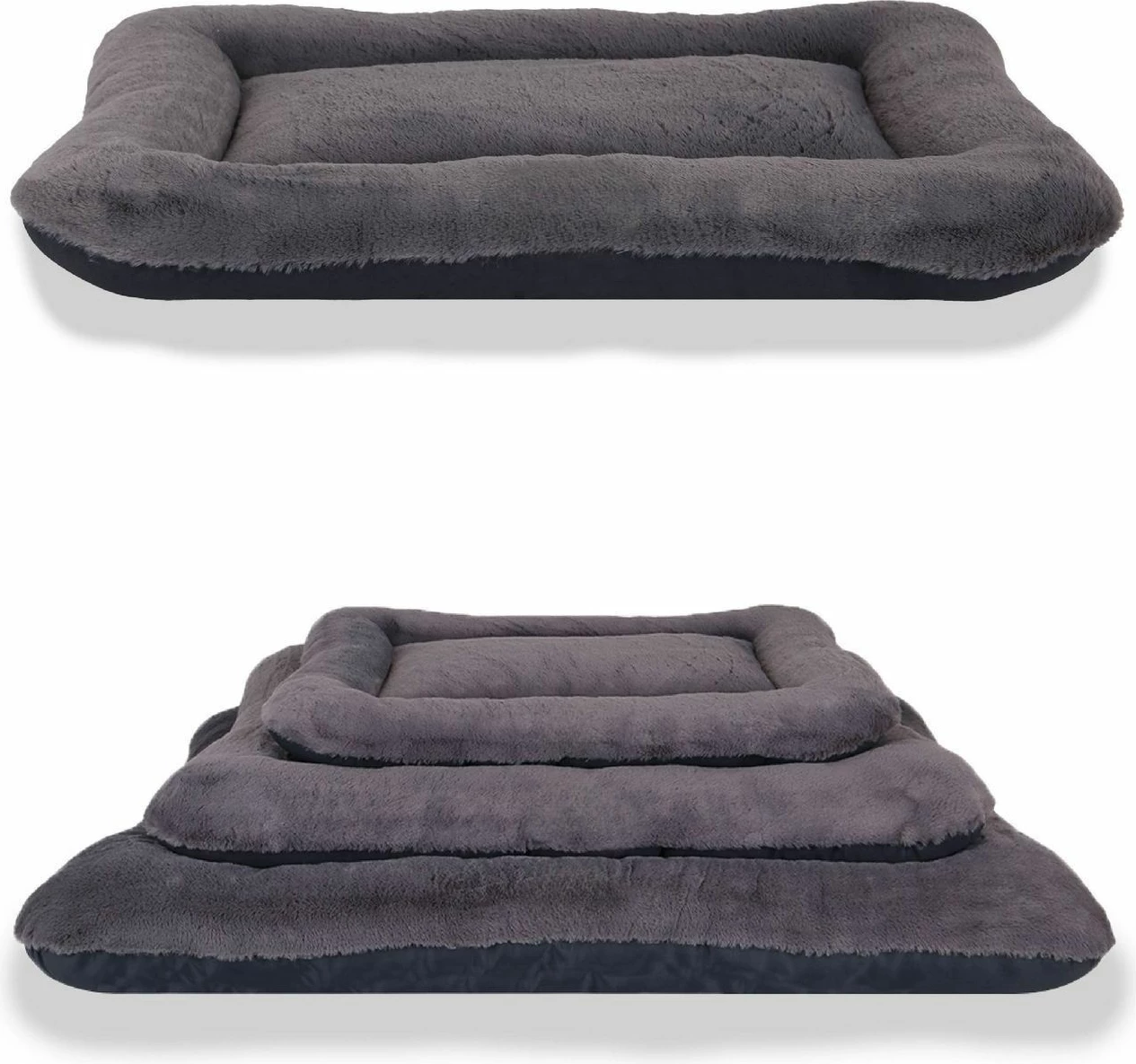 Shtrat për qen Sally, ngjyrë antracit, 55x75cm