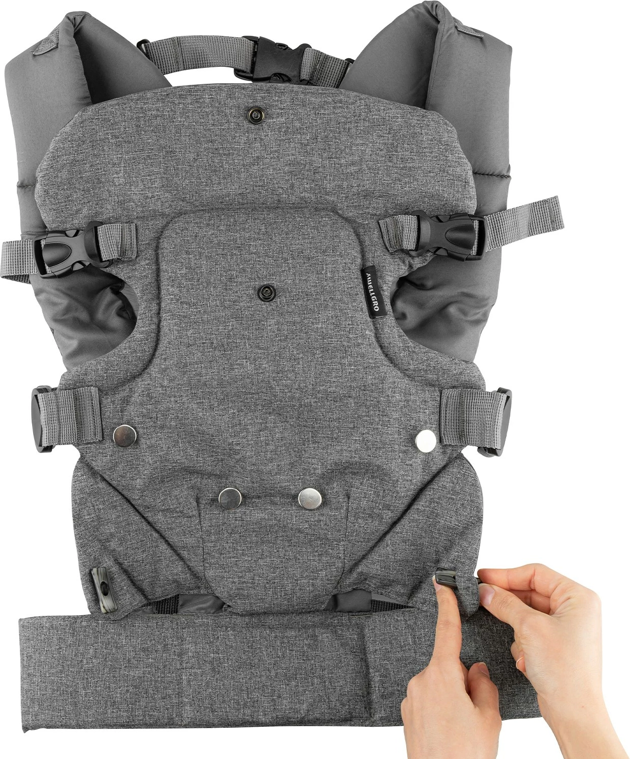 Mbajtëse për bebe, Evila Originals, e rehatshme, ngjyrë gri