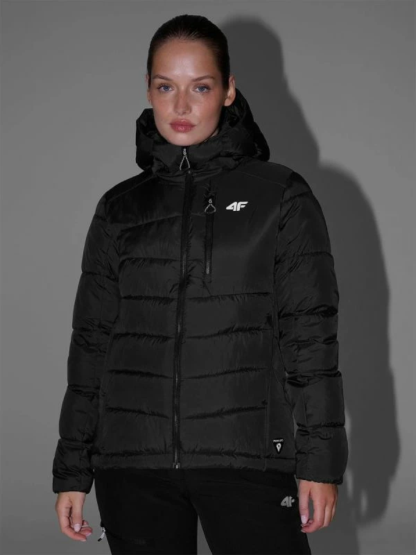 Jakne trekking për femra 4f, gri