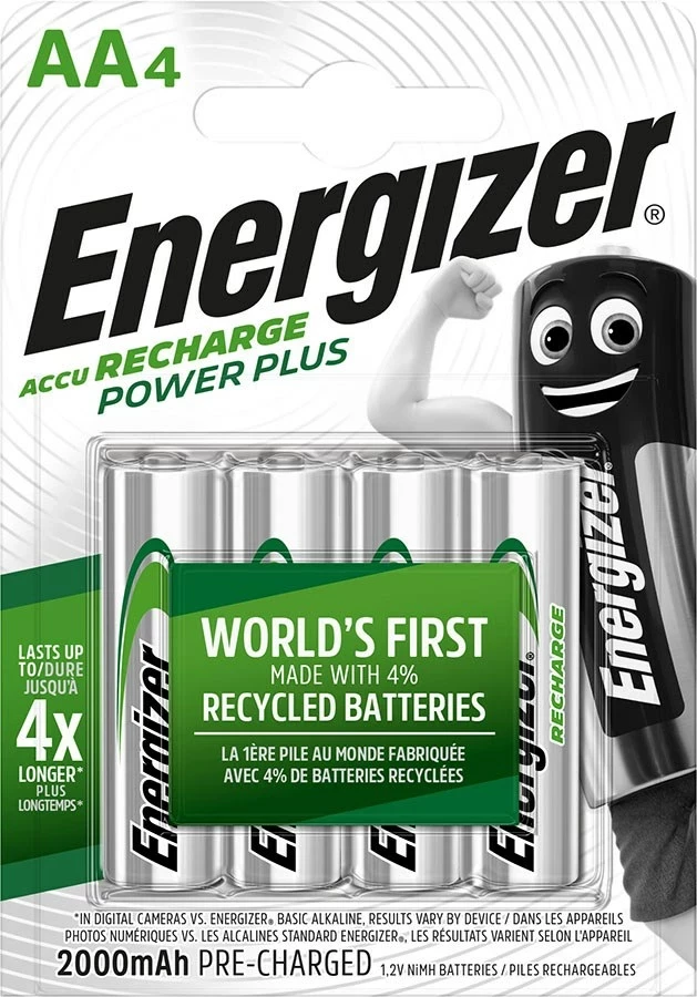 Bateri e rikarikueshme Energizer Power Plus, AA HR6/4, 2000 mAh