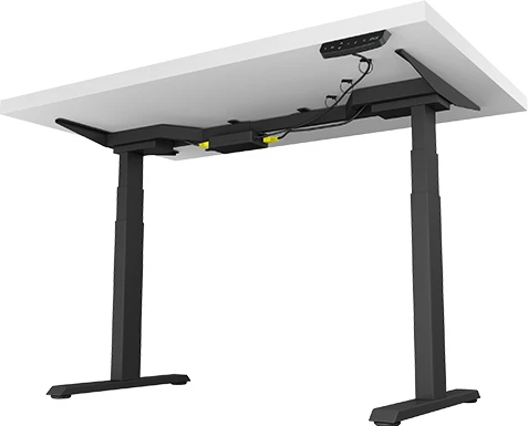 kornizë tavoline ergonomike me ngritje elektrike ICYBOX IB-EW206B-T, 62-128 cm, 100-165 cm, 125 kg, e zezë